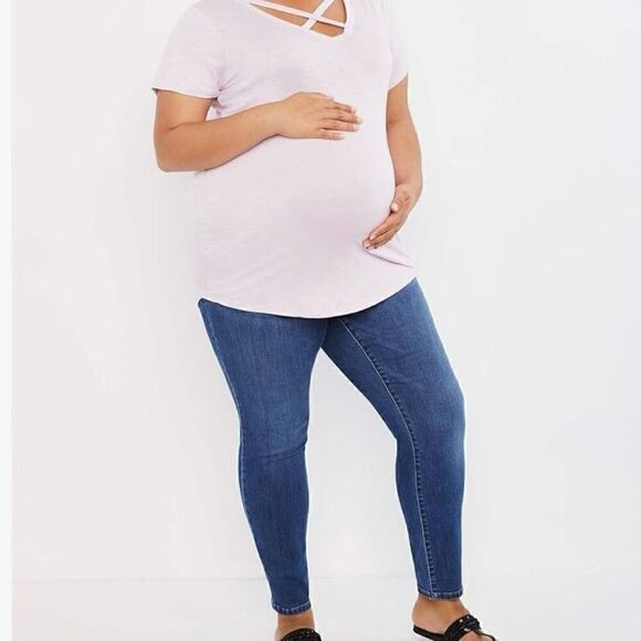 Jessica Simpson Maternity, Full Length Secret Fit Belly Skinny Leg Jegging Small - Picture 3 of 16